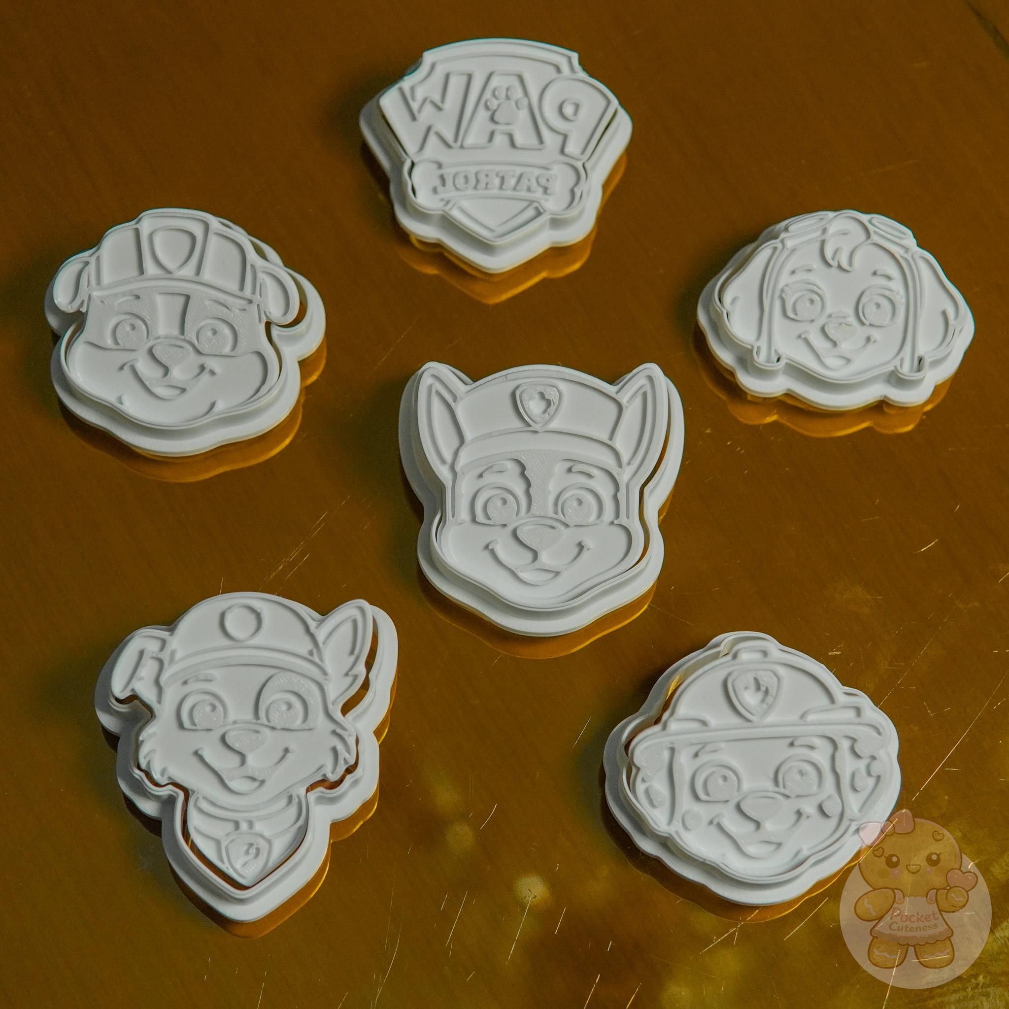 Kit Cortadores de Biscoito Patrulha Canina 