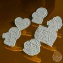 Kit 6 Cortadores De Biscoito Dias Das Mães 