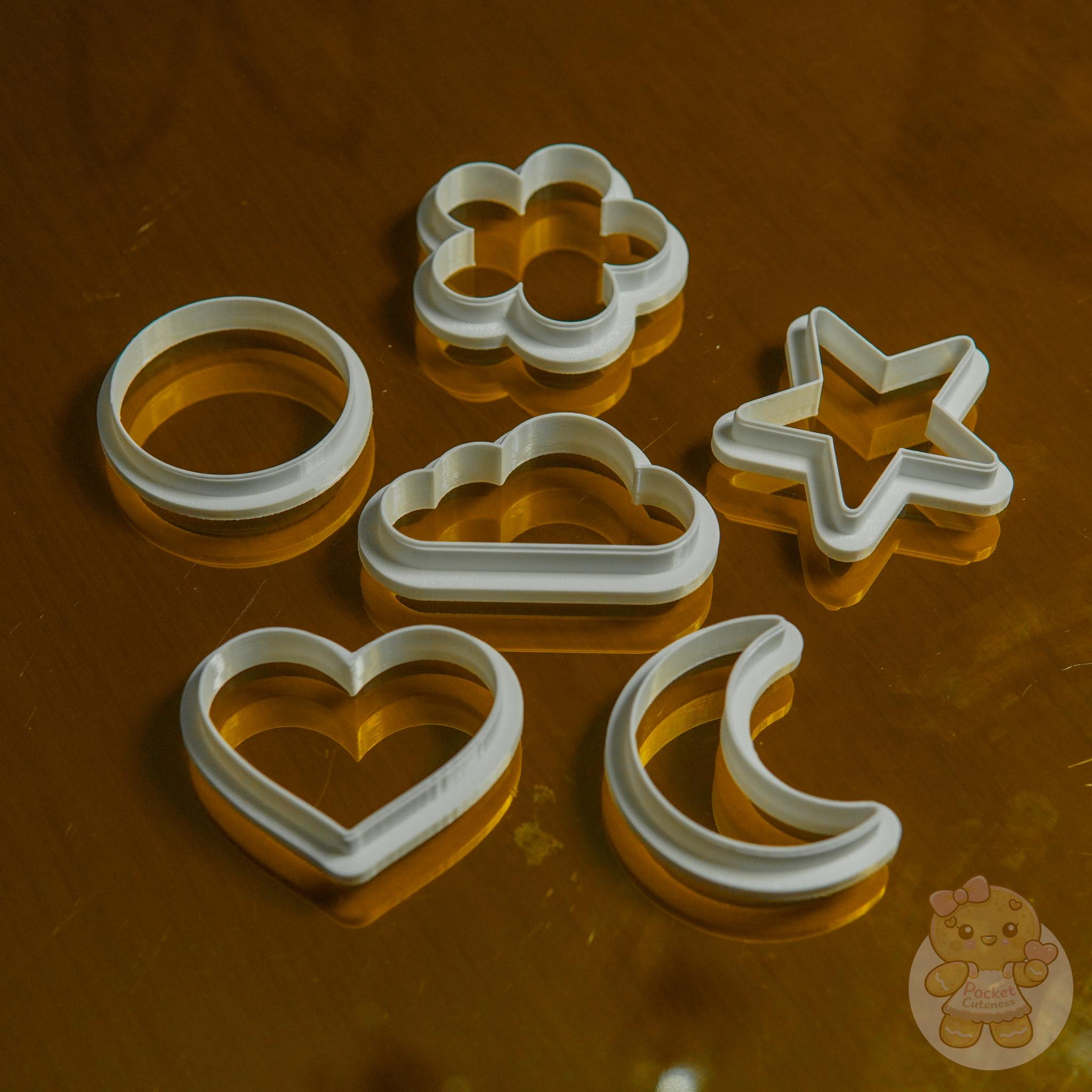 Kit Cortadores de Biscoito Formas Básicas 