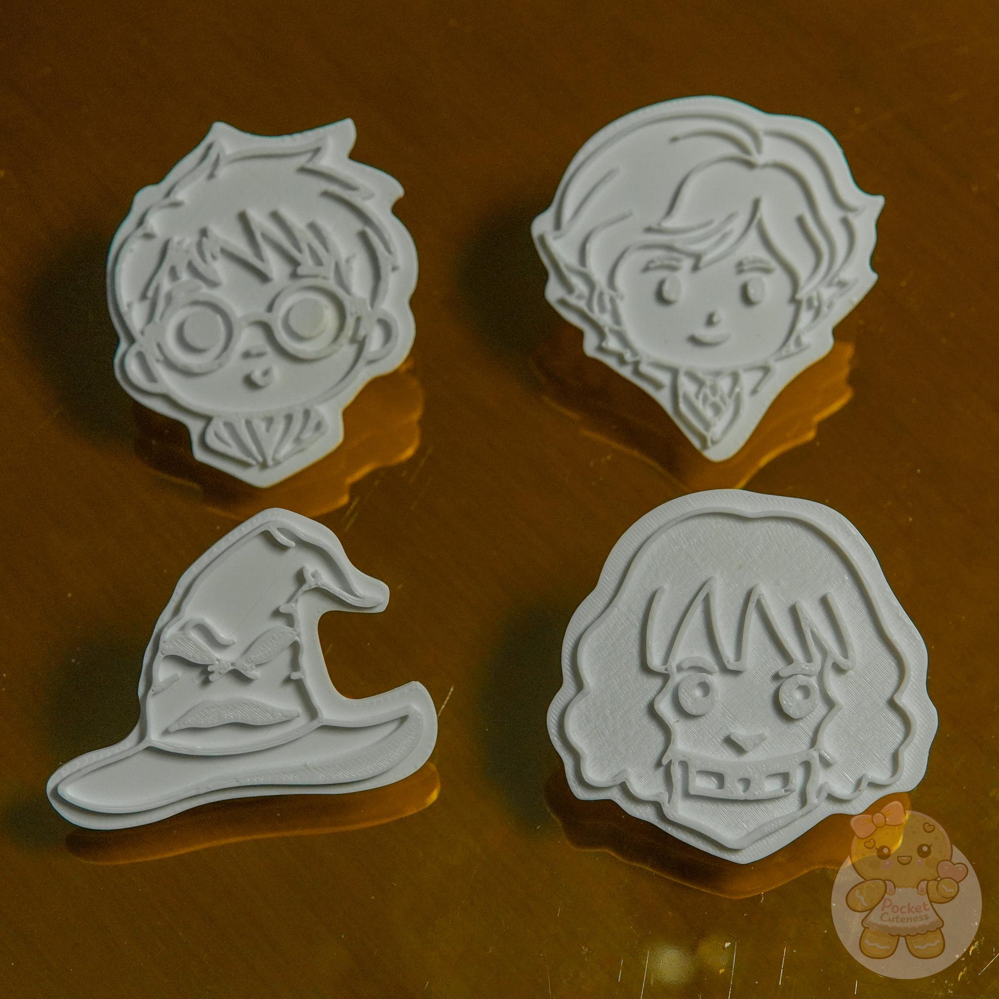 Kit Cortadores de Biscoito Harry Potter