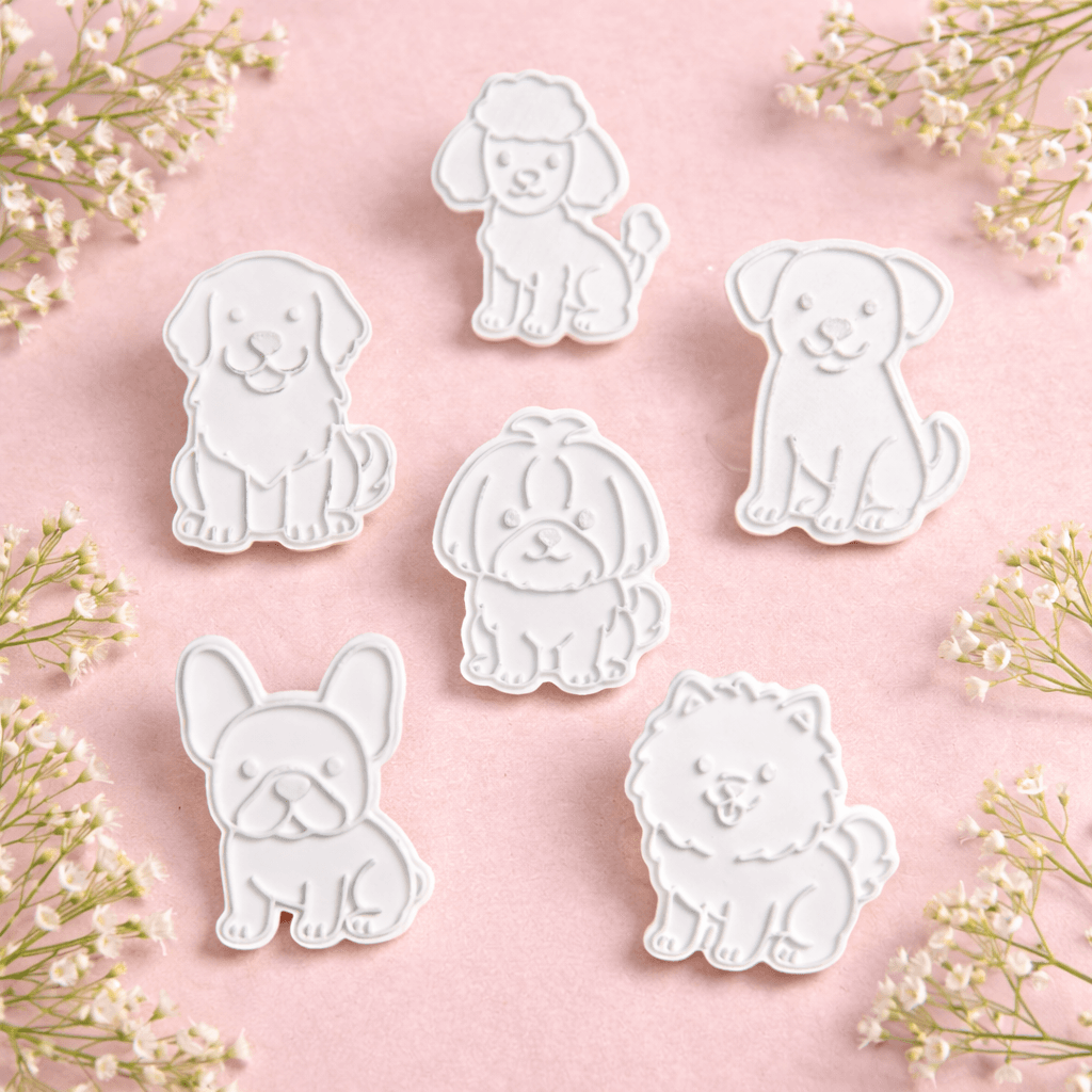 Kit Cortador de Biscoito Cachorrinhos – 6 Raças 